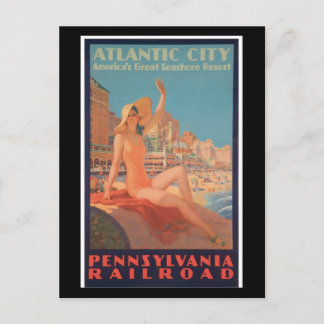 Postcard-Vintage Travel-Atlantic City Postcard