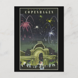 Postcard-Vintage Travel-Copenhagen Postcard