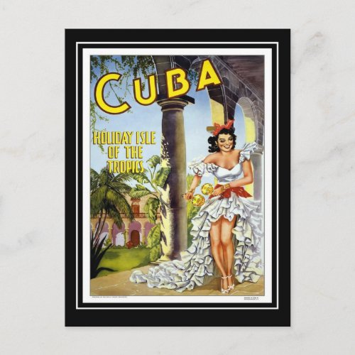 Postcard Vintage Travel Cuba