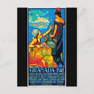 Postcard-Vintage Travel-Granada Postcard