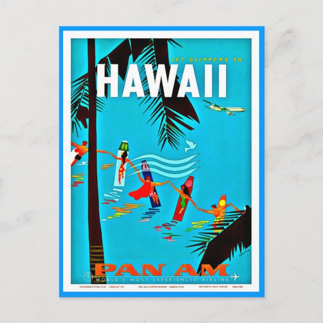 Postcard-Vintage Travel-Hawaii 5 Postcard (Front)