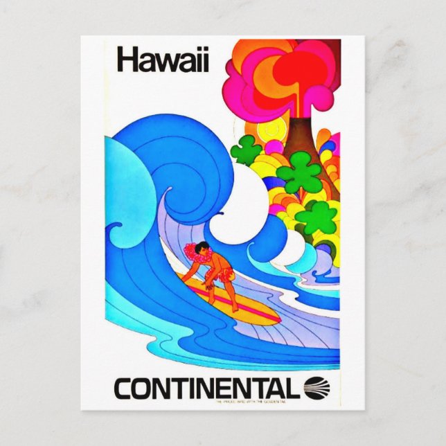 Postcard-Vintage Travel-Hawaii 6 Postcard (Front)