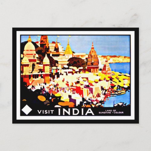 Postcard_Vintage Travel_India Postcard