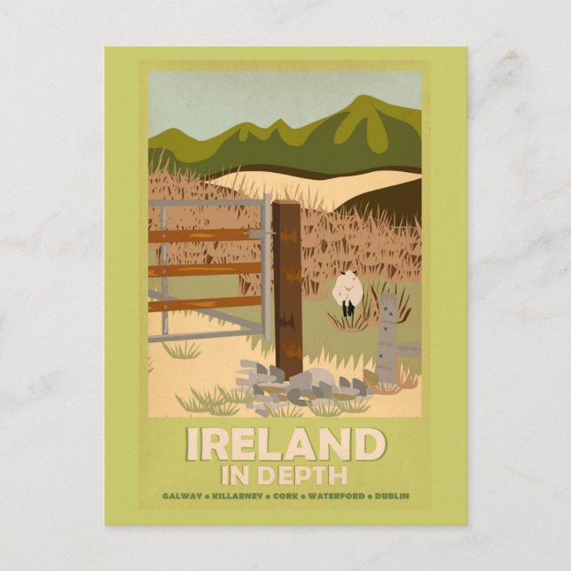 Postcard-Vintage Travel-Ireland Postcard (Front)