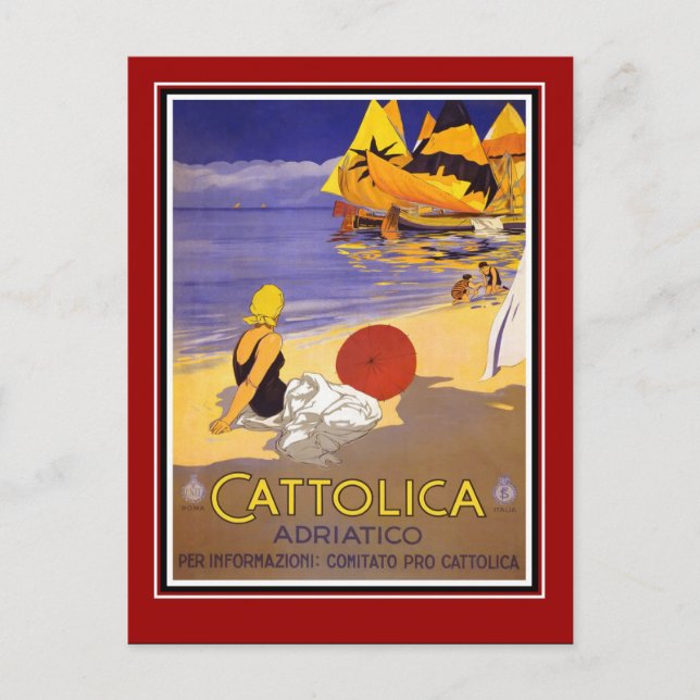 Postcard Vintage Travel Italy (Front)