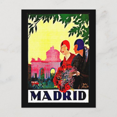 Postcard_Vintage Travel_Madrid Postcard
