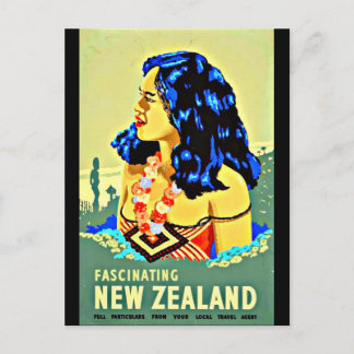 Postcard-Vintage Travel-New Zealand Postcard