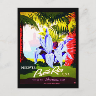 Postcard-Vintage Travel-Puerto Rico 2 Postcard