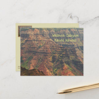 POSTCARD Waimea Canyon, Kauai, Hawaii