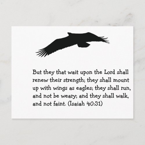 Postcard Wait Upon The Lord Isaiah 4031