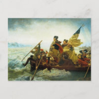 Postcard--Washington Crossing the Delaware River