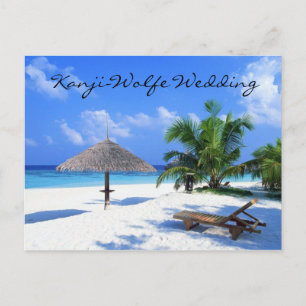 postcard wedding invitation