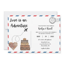 Postcard Wedding Invitation- Destination Wedding