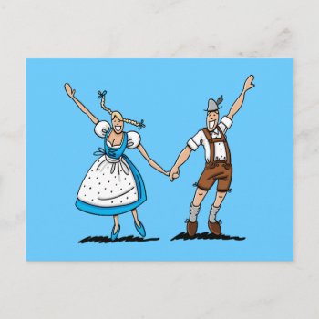 Postcard Welcome Beer Festival Couple by frankramspott at Zazzle