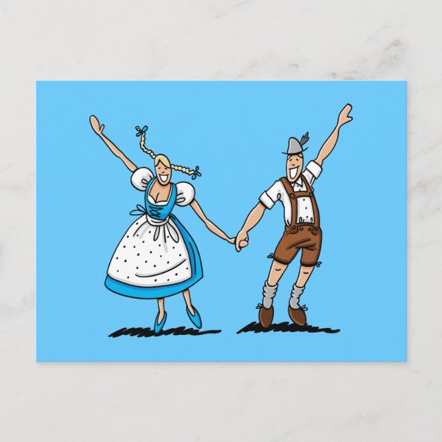 Postcard Welcome BEER FESTIVAL Couple (Front)