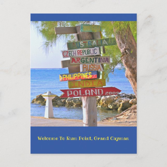 postcard/Welcome To Rum Point, Grand Cayman Postcard (Front)
