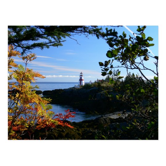 Postcard West Quoddy Lighthouse Canada
