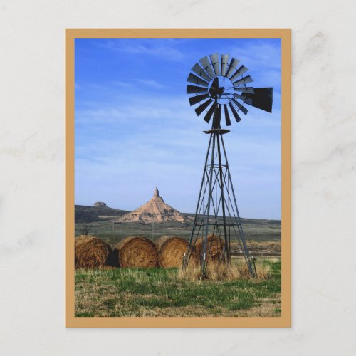 Postcard _ Western Windmill Daytime
