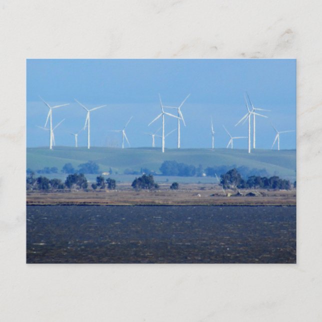 Postcard - Wind Farm on the Delta (Front)
