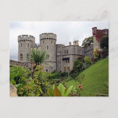 Postcard Windsor Castle on the Thames River