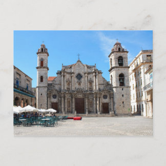 Postcard with a picture of the Havana Cathedral