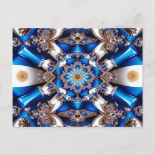 Postcard with Argentinian Colors Design