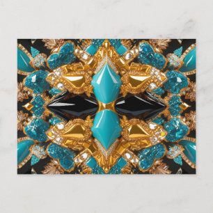 Postcard with Bahamas Colors Design