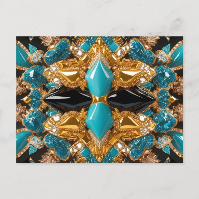 Postcard with Bahamas Colors Design (Front)