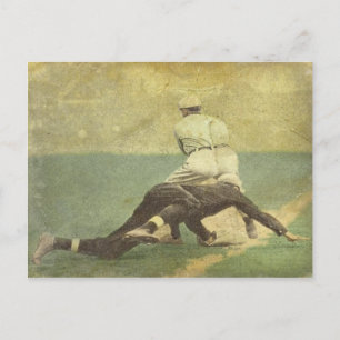Postcard with Baseball Memorabilia Print