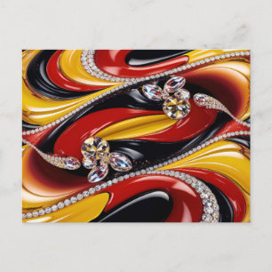 Postcard with Belgian Colors Design