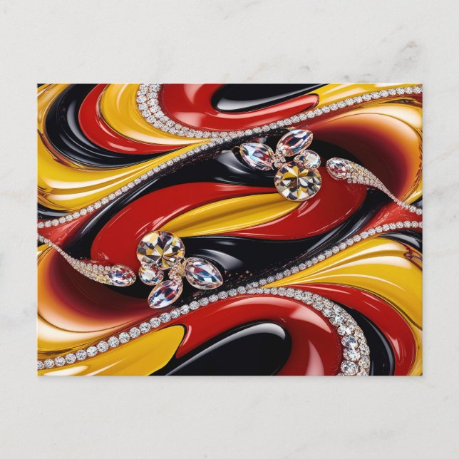 Postcard with Belgian Colors Design (Front)