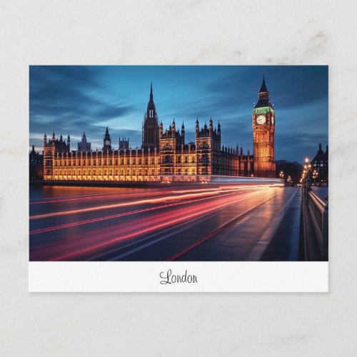 Postcard with Big Ben London