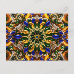 Postcard with Brazil Colors Design