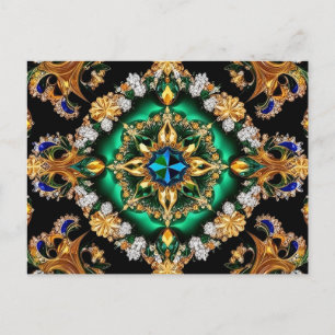 Postcard with Brazil Colors Design