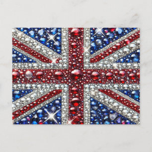 Postcard with British Colors Design