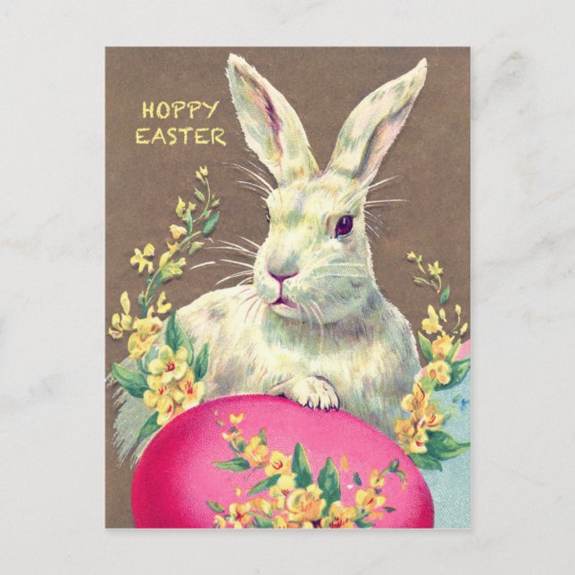 Postcard with Cute Little Easter Bunny (Front)