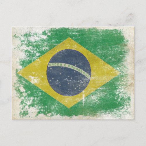 Postcard with Dirty Flag from Brazil