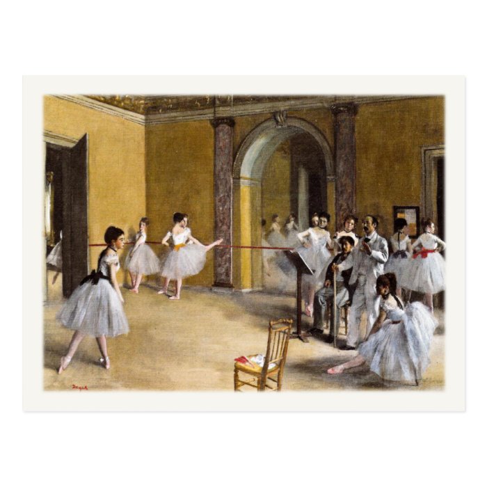 Postcard With Famous Ballet Painting