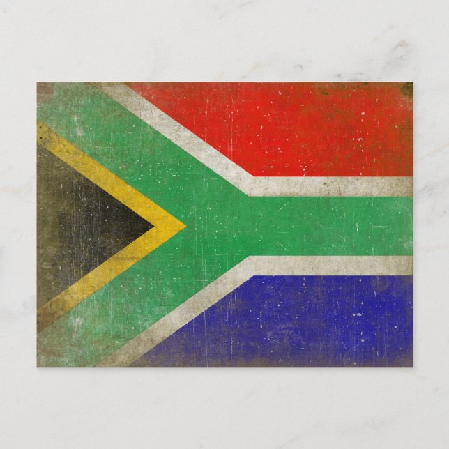 Postcard with Flag from South Africa (Front)