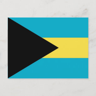 Postcard with Flag of Bahamas