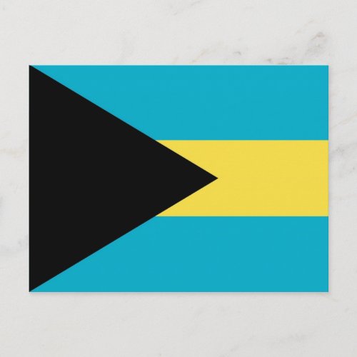 Postcard with Flag of Bahamas