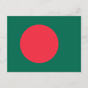Postcard with Flag of Bangladesh
