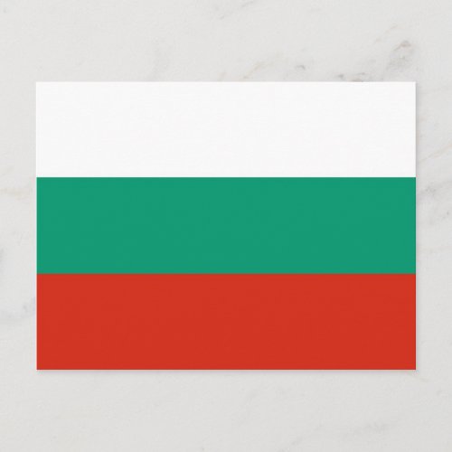 Postcard with Flag of Bulgaria