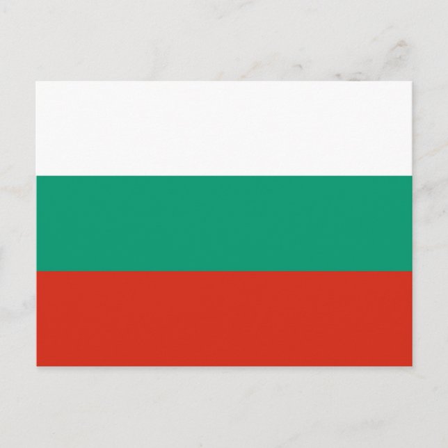 Postcard with Flag of Bulgaria (Front)