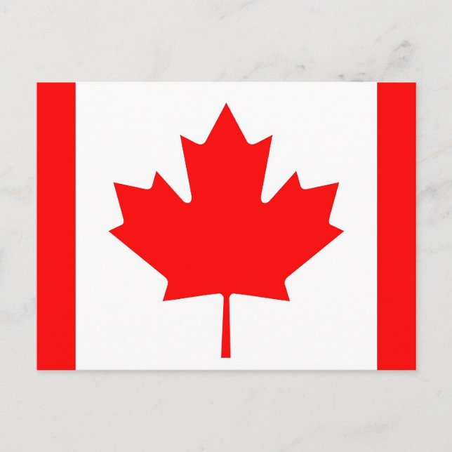 Postcard with Flag of Canada (Front)