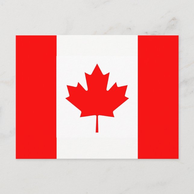 Postcard with Flag of Canada (Front)