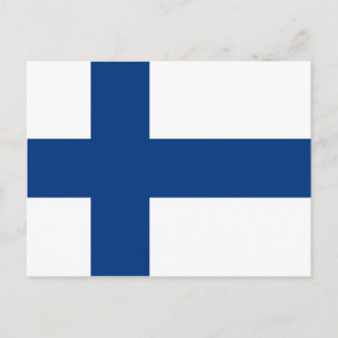 Postcard with Flag of Finland