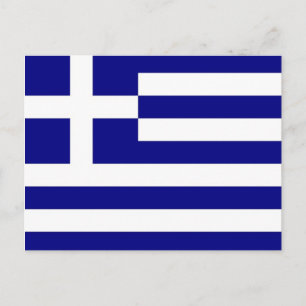 Postcard with Flag of Greece