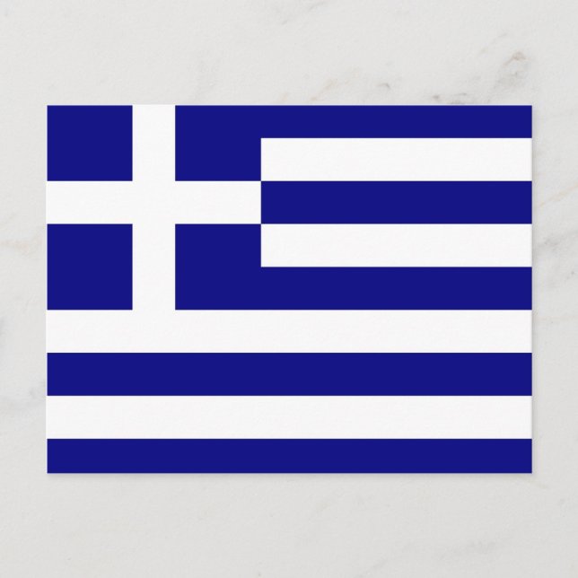 Postcard with Flag of Greece (Front)
