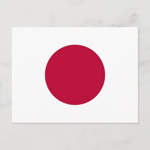 Postcard with Flag of Japan